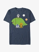 Star Wars Cute Cartoon Dewback and Friends T-Shirt