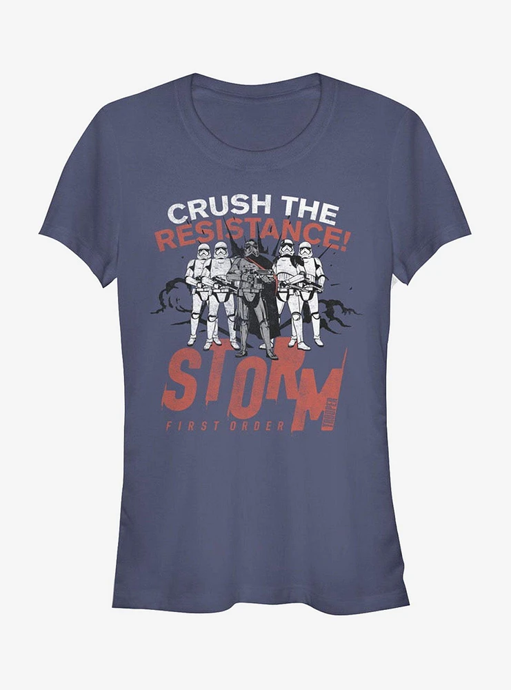 Star Wars Crush the Resistance Girls T-Shirt