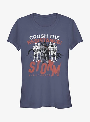 Star Wars Crush the Resistance Girls T-Shirt