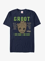 Marvel Guardians of the Galaxy Vol. 2 Groot Skills T-Shirt