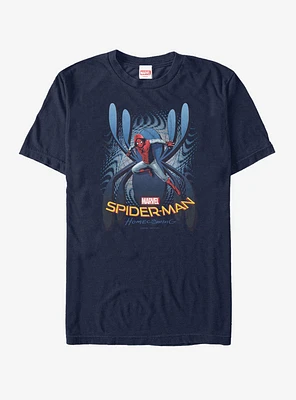 Marvel Spider-Man Homecoming Logo Pattern T-Shirt