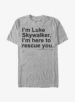 Star Wars Here to Rescue You T-Shirt