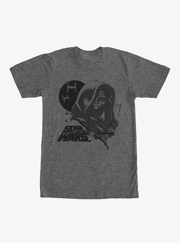 Star Wars Kylo Ren X-Wing and TIE Fighters T-Shirt