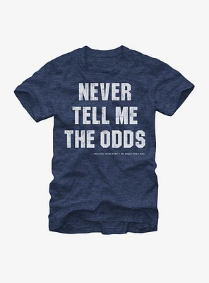 Star Wars Never Tell Me the Odds T-Shirt