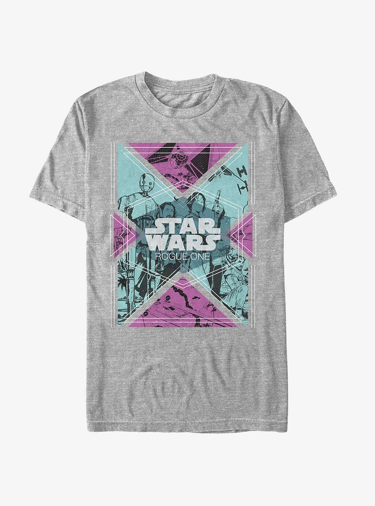 Star Wars Retro Rebel Geometric Print T-Shirt