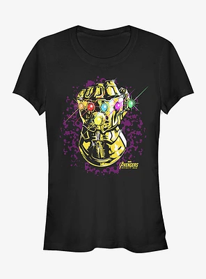 Marvel Avengers: Infinity War Gauntlet Sparkle Girls T-Shirt