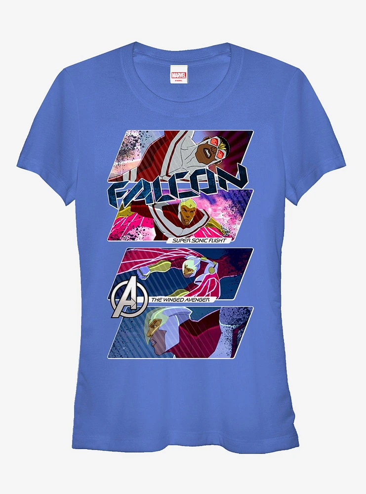 Marvel Falcon Panels Girls T-Shirt