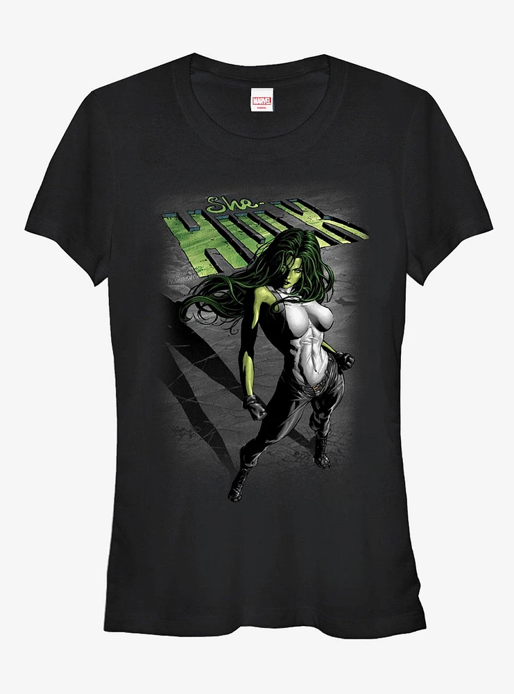 Marvel She-Hulk Shadow Girls T-Shirt