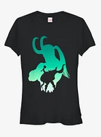 Marvel Thor and Loki Silhouette Girls T-Shirt