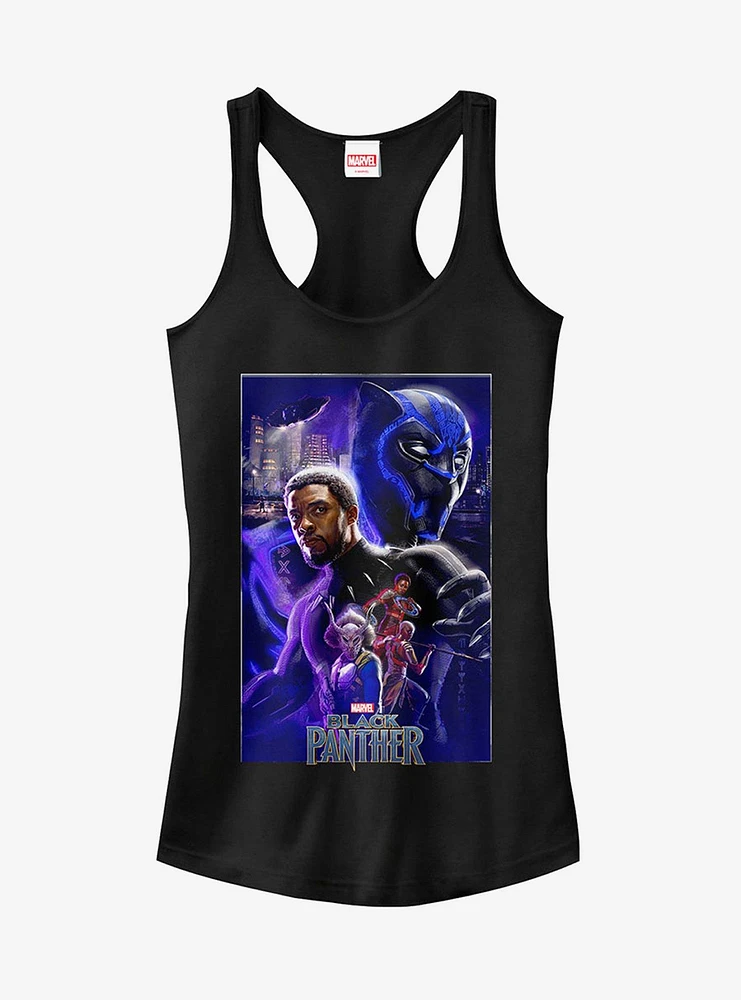 Marvel Black Panther 2018 Character Collage Girls Tank