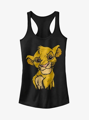 Disney The Lion King Simba Smirk Girls Tank Top