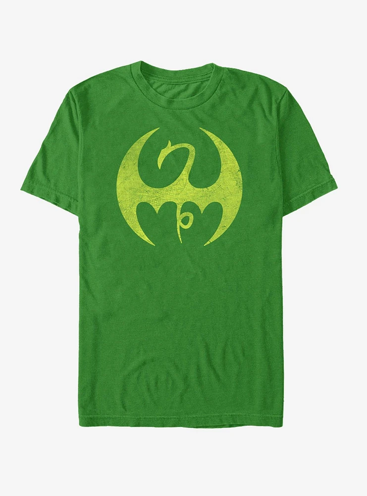 Marvel Iron Fist Distressed Dragon Logo T-Shirt