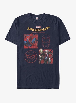 Marvel Spider-Man Homecoming Four Square T-Shirt