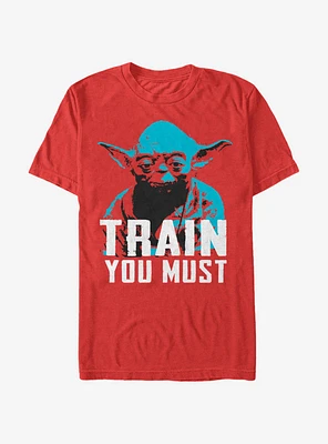 Star Wars Yoda Small You are Train Must T-Shirt