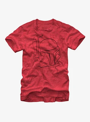 Star Wars Boba Fett Outline T-Shirt