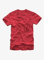 Star Wars Boba Fett Outline T-Shirt