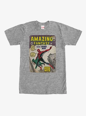 Marvel Spider-Man Comic Book Cover Print T-Shirt