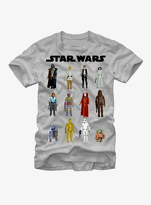 Star Wars Vintage Action Figures T-Shirt