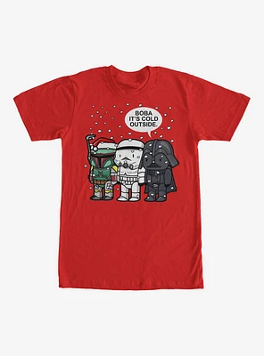 Star Wars Christmas Boba It's Cold Outside T-Shirt