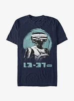 Star Wars L3-37 Watercolor Print T-Shirt