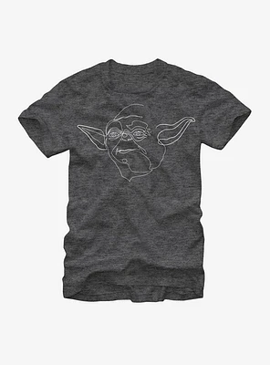 Star Wars Yoda Outline T-Shirt