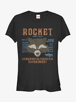 Marvel Guardians of the Galaxy Vol. 2 Rocket List  Girls T-Shirt