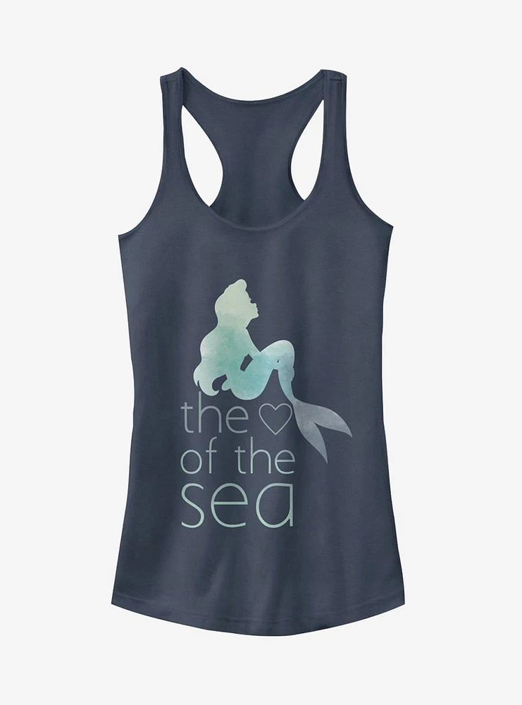 Disney The Little Mermaid Ariel Heart Of Sea Girls Tank Top