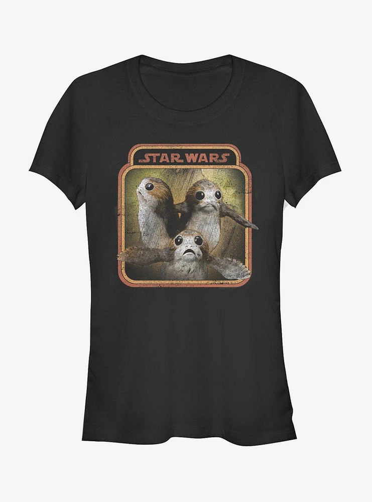 Star Wars Porgs Frame Girls T-Shirt