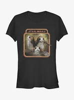 Star Wars Porgs Frame Girls T-Shirt