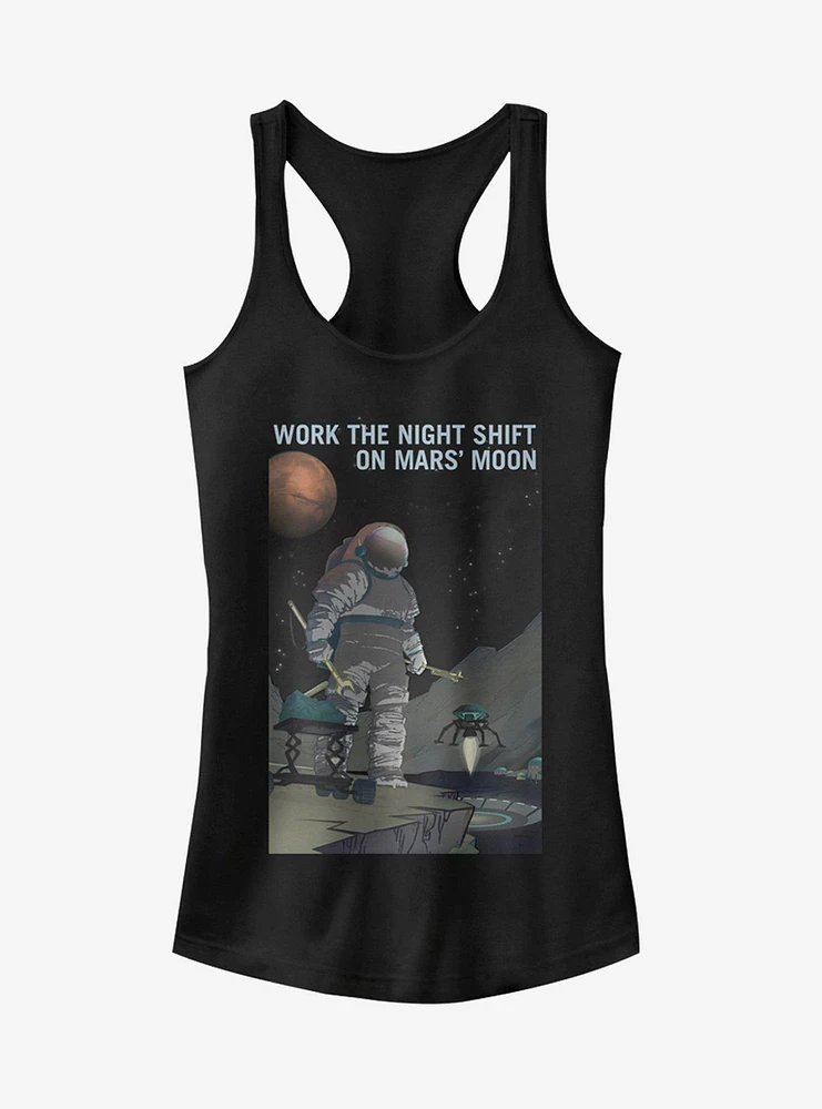 NASA Mars Night Shift Girls T-Shirt