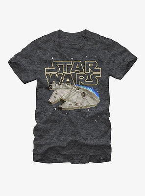 Star Wars Pixel Millennium Falcon T-Shirt