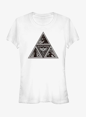 Nintendo Legend of Zelda Triforce Silhouette Girls T-Shirt