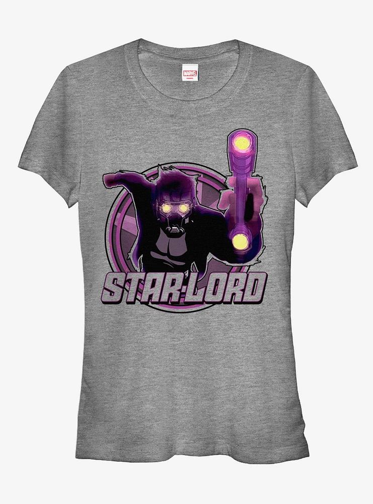 Marvel Guardians of the Galaxy Star-Lord Weapon Girls T-Shirt