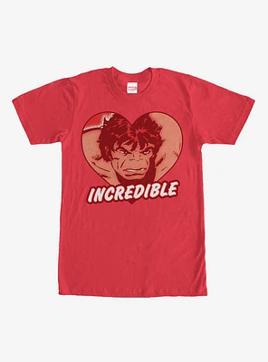 Marvel Hulk Incredible Heart T-Shirt