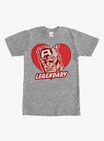 Marvel Captain America Legendary Heart T-Shirt