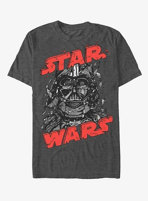 Star Wars Darth Vader Helmet Collapse T-Shirt