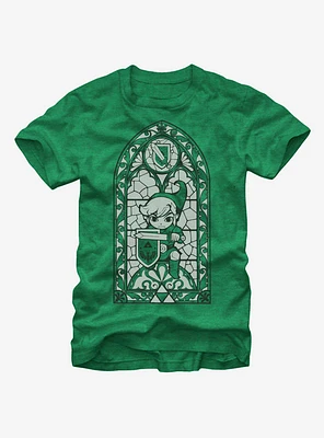 Nintendo Legend of Zelda Grayscale Stained Glass T-Shirt