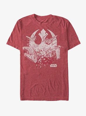 Star Wars Rebel Ship Splinter T-Shirt