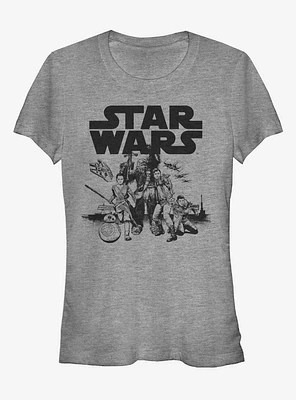 Star Wars Episode VII The Force Awakens Resistance Attack Girls T-Shirt