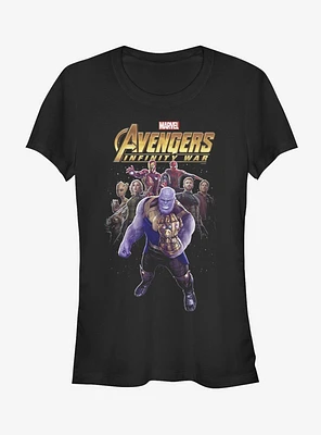Marvel Avengers: Infinity War Thanos Entourage Girls T-Shirt