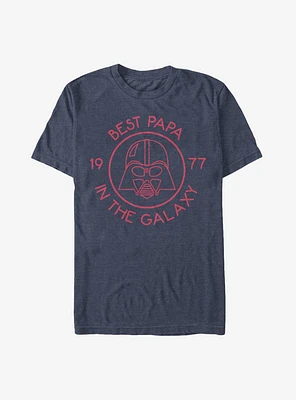 Star Wars Darth Vader Best Papa the Galaxy 1977 T-Shirt