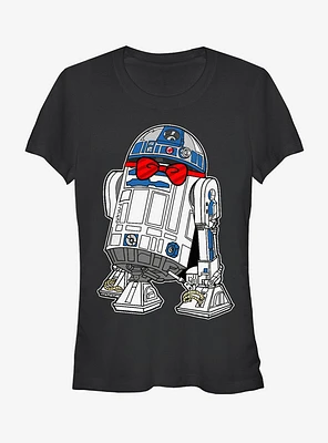 Star Wars R2-D2 Bow Tie Girls T-Shirt