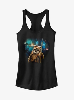 Star Wars Tree Village Wicket Ewok Girls T-Shirt