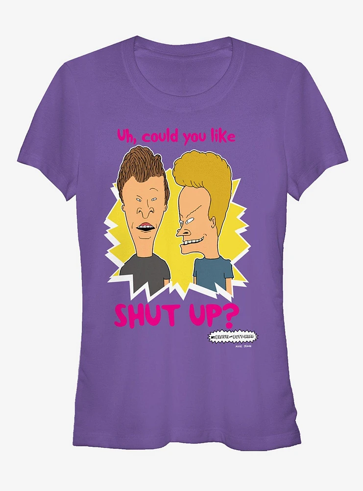 Beavis And Butt-Head Could You Like Shut Up Girls T-Shirt