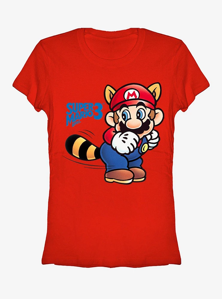 Nintendo Mario Raccoon Tail Girls T-Shirt