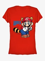 Nintendo Mario Raccoon Tail Girls T-Shirt