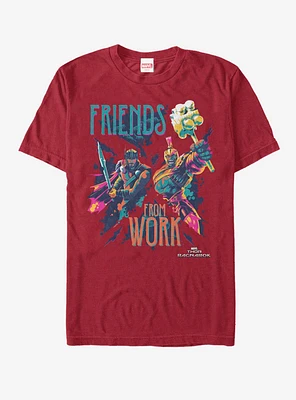 Marvel Thor: Ragnarok Friends Work T-Shirt