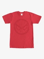 Marvel Spider-Man Mask Circle T-Shirt