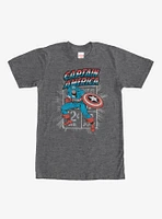 Marvel Captain America Comic Book Cent T-Shirt