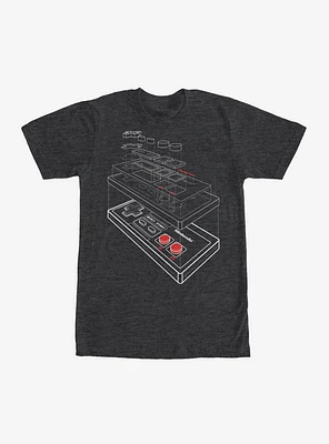 Nintendo Layered NES Controller T-Shirt